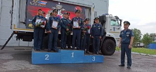 Прокопьевские пожарные заняли второе место на областном конкурсе